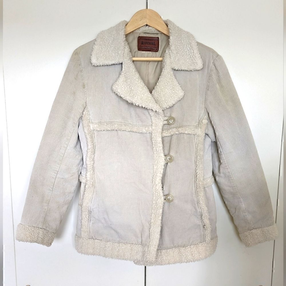 3/$30 Y2K Rip Curl M Cord Sherpa Snow Jacket